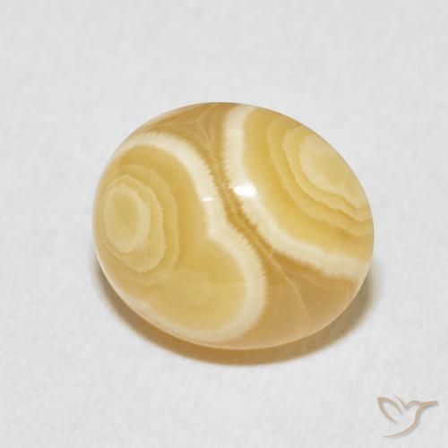 6.36 ct Multicolor Agate Stone, Natural Agate in Oval Cabochon Shape for Sale