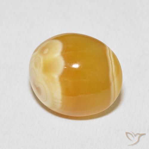 10.47 ct Multicolor Agate Stone, Natural Agate in Oval Cabochon Shape for Sale
