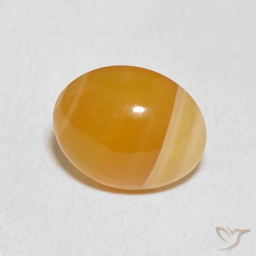 4.86 ct Multicolor Agate Stone, Natural Agate in Oval Cabochon Shape for Sale