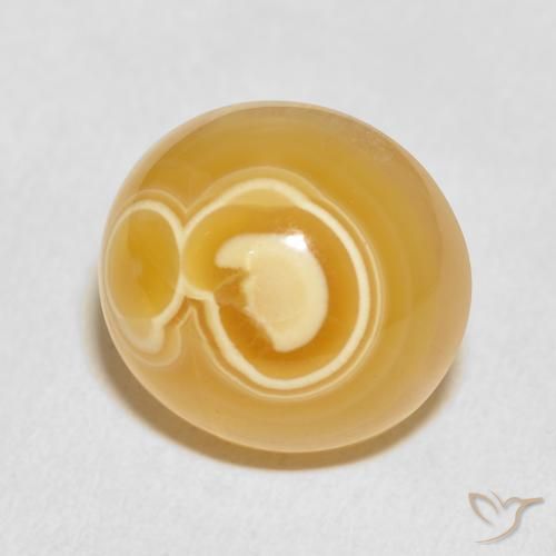 20.62 ct Multicolor Agate Stone, Natural Agate in Oval Cabochon Shape for Sale