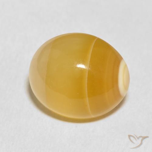 11.37 ct Multicolor Agate Stone, Natural Agate in Oval Cabochon Shape for Sale