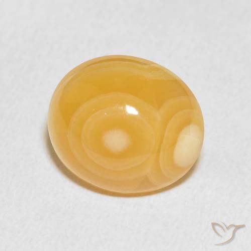 8.44 ct Multicolor Agate Stone, Natural Agate in Oval Cabochon Shape for Sale