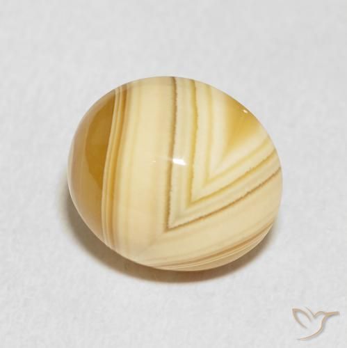 8.25 ct Multicolor Agate Stone, Natural Agate in Oval Cabochon Shape for Sale