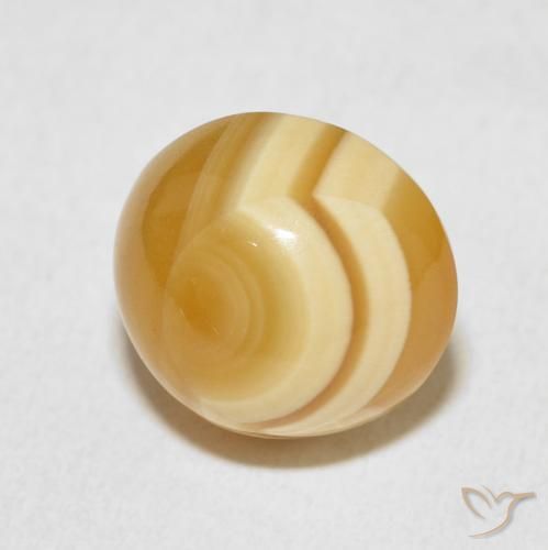 9.58 ct Multicolor Agate Stone, Natural Agate in Oval Cabochon Shape for Sale