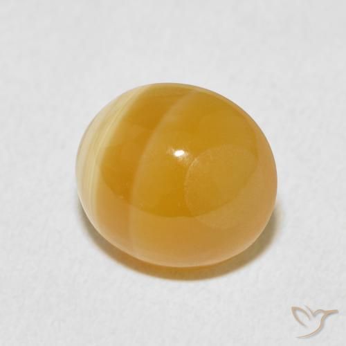 6.41 ct Multicolor Agate Stone, Natural Agate in Oval Cabochon Shape for Sale