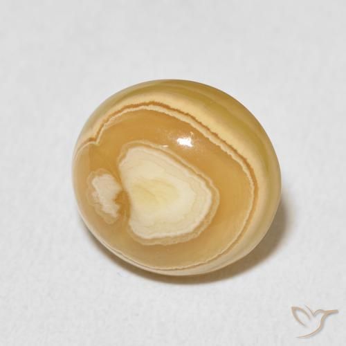 6.25 ct Multicolor Agate Stone, Natural Agate in Oval Cabochon Shape for Sale