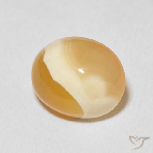 11.50 ct Multicolor Agate Stone, Natural Agate in Oval Cabochon Shape for Sale
