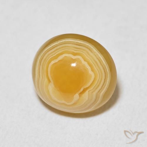 6.39 ct Multicolor Agate Stone, Natural Agate in Oval Cabochon Shape for Sale