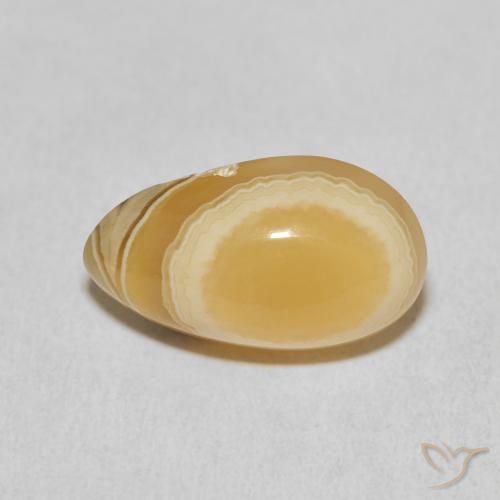 11.05ct Natural Multicolor Agate, Pear Shape, Opaque