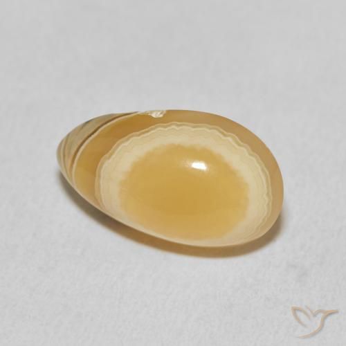 11.05 ct Multicolor Agate Stone, Natural Agate in Pear Cabochon Shape for Sale