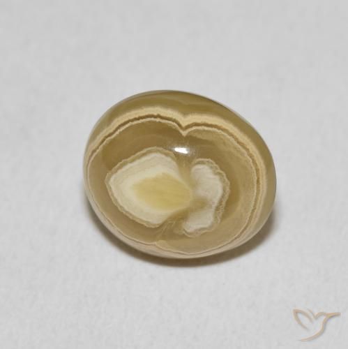 6.07 ct Multicolor Agate Stone, Natural Agate in Oval Cabochon Shape for Sale