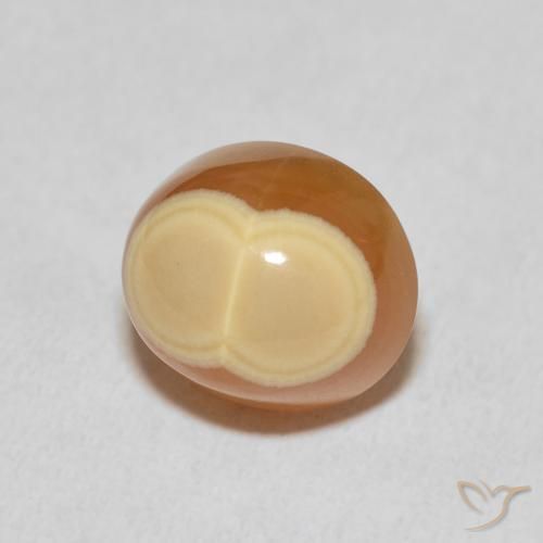 8.59 ct Multicolor Agate Stone, Natural Agate in Oval Cabochon Shape for Sale