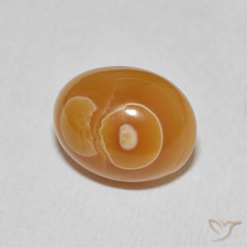 9.35 ct Multicolor Agate Stone, Natural Agate in Oval Cabochon Shape for Sale