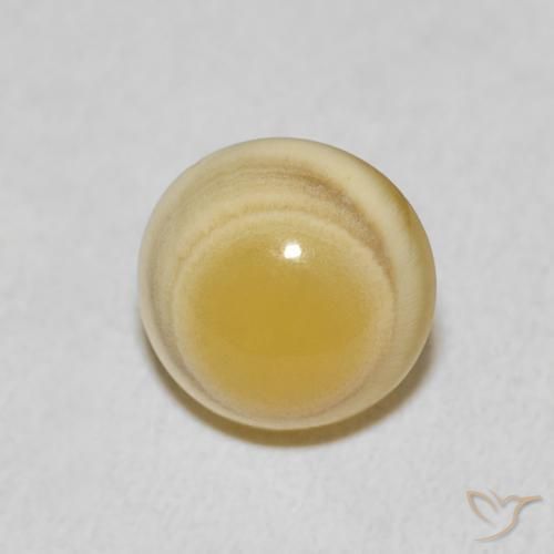 3.45 ct Multicolor Agate Stone, Natural Agate in Round Cabochon Shape for Sale