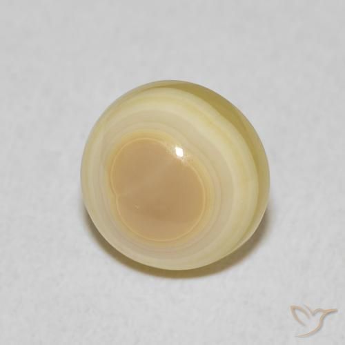 4.73 ct Multicolor Agate Stone, Natural Agate in Round Cabochon Shape for Sale