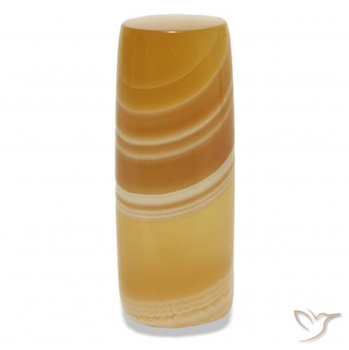 45.40 ct Multicolor Agate Gemstone, Agate Gem in Barrel / Full-Round Shape for Sale.