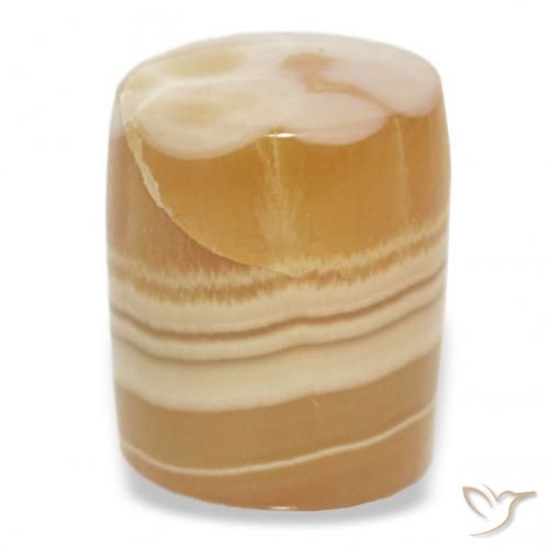 7.21 ct Multicolor Agate Gemstone, Agate Gem in Barrel / Full-Round Shape for Sale.