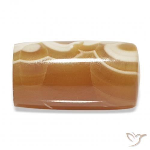17.37 ct Multicolor Agate Stone, Natural Agate in Barrel / Full-Round Shape for Sale
