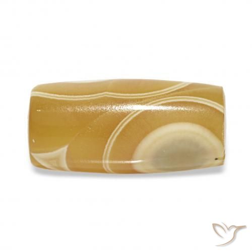 9.34 ct Multicolor Agate Stone, Natural Agate in Barrel / Full-Round Shape for Sale