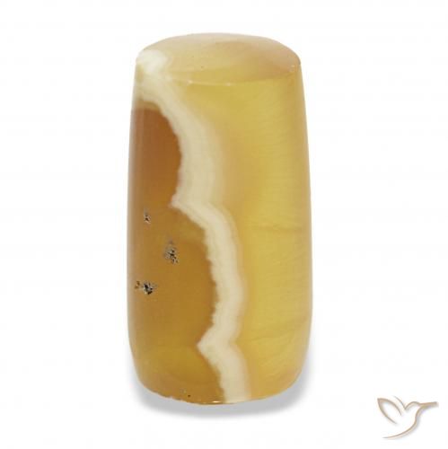 9.12 ct Multicolor Agate Gemstone, Agate Gem in Barrel / Full-Round Shape for Sale.