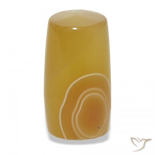 15.12 ct Multicolor Agate Gemstone, Agate Gem in Barrel / Full-Round Shape for Sale.