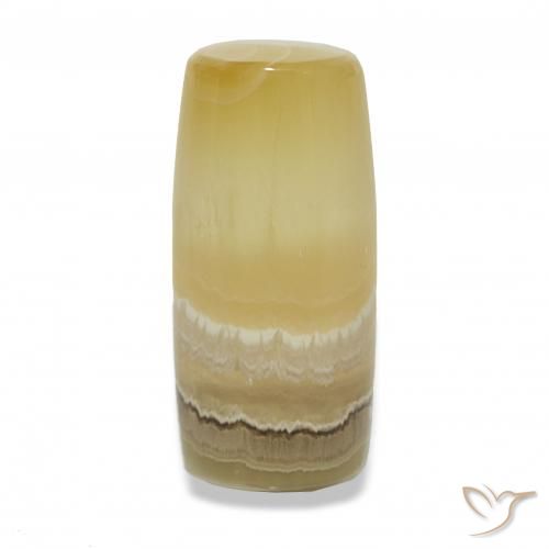 12.76 ct Multicolor Agate Gemstone, Agate Gem in Barrel / Full-Round Shape for Sale.