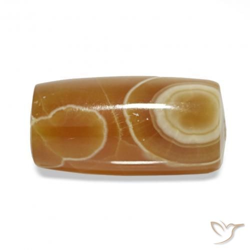 11.47 ct Multicolor Agate Stone, Natural Agate in Barrel / Full-Round Shape for Sale