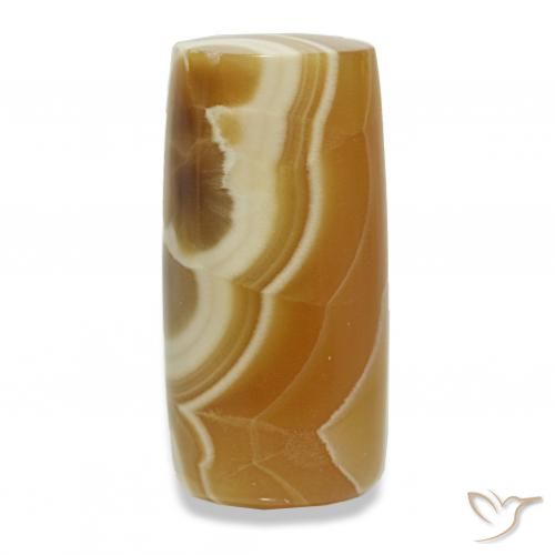 15.31 ct Multicolor Agate Gemstone, Agate Gem in Barrel / Full-Round Shape for Sale.