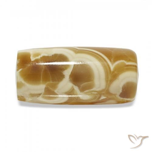 15.31 ct Multicolor Agate Stone, Natural Agate in Barrel / Full-Round Shape for Sale