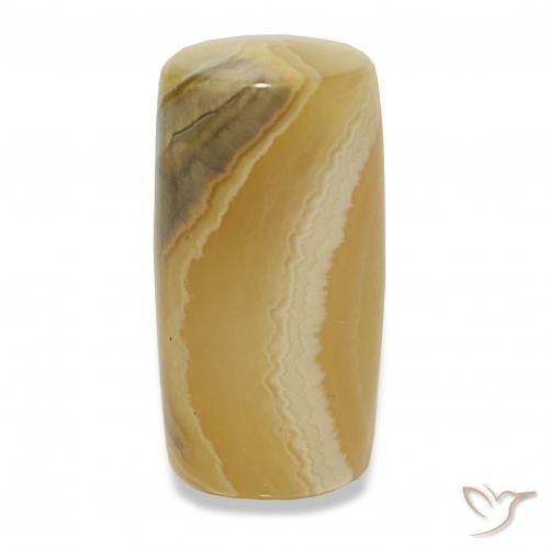 17.57 ct Multicolor Agate Gemstone, Agate Gem in Barrel / Full-Round Shape for Sale.