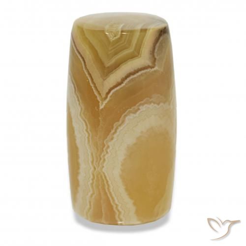 22.89 ct Multicolor Agate Gemstone, Agate Gem in Barrel / Full-Round Shape for Sale.