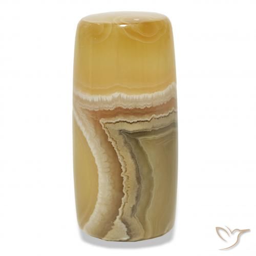 108.77 ct Multicolor Agate Gemstone, Agate Gem in Barrel / Full-Round Shape for Sale.