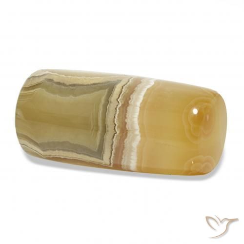 Agate Gemstone in 36.2 x 17.2 mm Size for Sale, Agate Stone in Multicolor Color