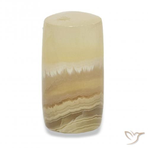 14.39 ct Multicolor Agate Gemstone, Agate Gem in Barrel / Full-Round Shape for Sale.