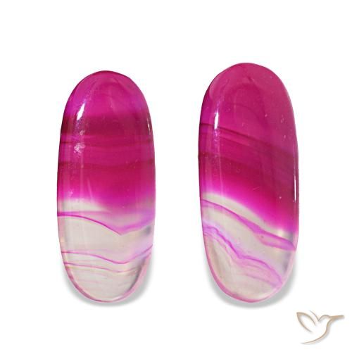 22.11 ctw Multicolor Agate Gemstones, Agate Gems in Oval Cabochon Shape for Sale.