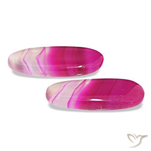 Agate Gemstones in 25.3 x 10.7 mm Size for Sale, Agate Stones in Multicolor Color