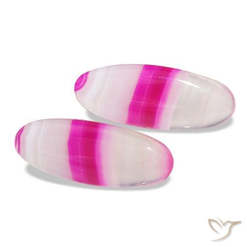 24.03 ctw Multicolor Agate Stones, Natural Agate in Oval Cabochon Shape for Sale