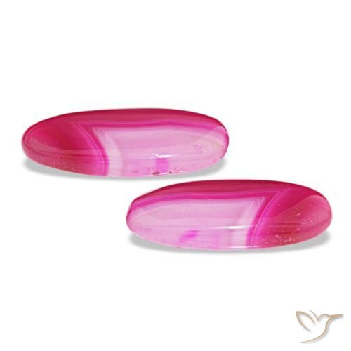 Agate Gemstones in 22.2 x 10.3 mm Size for Sale, Agate Stones in Multicolor Color