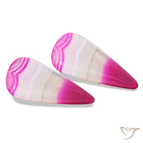 13.14 ctw Multicolor Agate Stones, Natural Agate in Pear Cabochon Shape for Sale