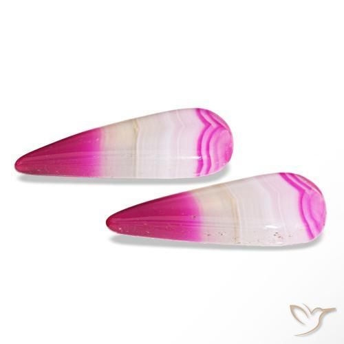 Agate Gemstones in 22.5 x 10.2 mm Size for Sale, Agate Stones in Multicolor Color