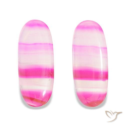 23.00 ctw Multicolor Agate Gemstones, Agate Gems in Oval Cabochon Shape for Sale.