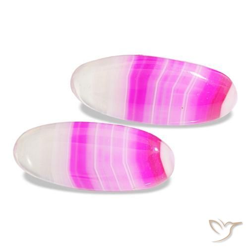 15.00 ctw Multicolor Agate Stones, Natural Agate in Oval Cabochon Shape for Sale