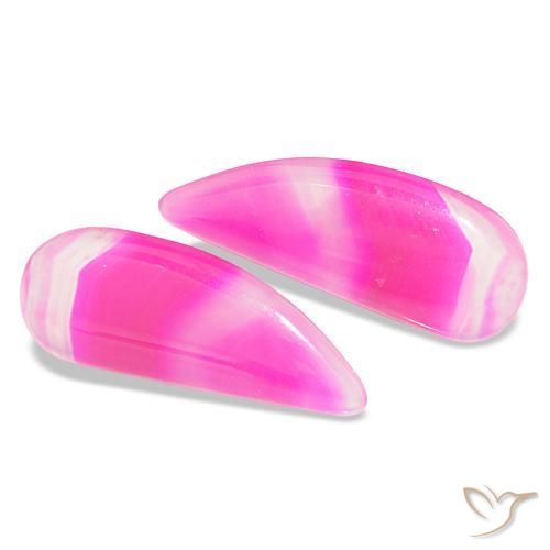 17.57 ctw Multicolor Agate Stones, Natural Agate in Fancy Cabochon Shape for Sale