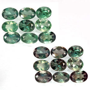 1.35 ct Multicolor Alexandrite Gemstone, Alexandrite Gem in Oval Facet Shape for Sale.