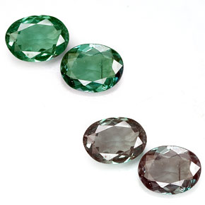 0.42 ct Multicolor Alexandrite Gemstone, Alexandrite Gem in Oval Facet Shape for Sale.