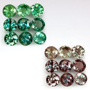 1.42 ct Multicolor Alexandrite Gemstone, Alexandrite Gem in Round Facet Shape for Sale.