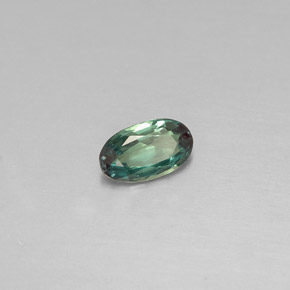 0.21 ct Multicolor Alexandrite Stone, Natural Alexandrite in Oval Facet Shape for Sale