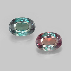 0.43 ct Multicolor Alexandrite Gemstone, Alexandrite Gem in Oval Facet Shape for Sale.