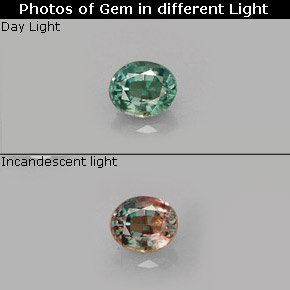 0.33 ct Multicolor Alexandrite Gemstone, Alexandrite Gem in Oval Facet Shape for Sale.