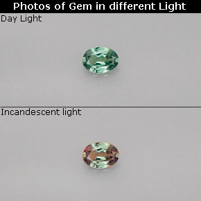 0.21 ct Multicolor Alexandrite Gemstone, Alexandrite Gem in Oval Facet Shape for Sale.